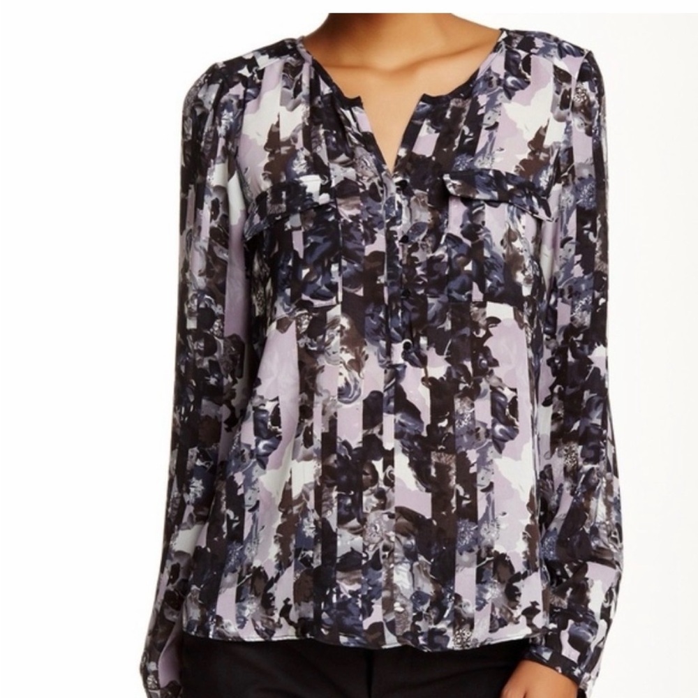 Parker Marissa Sonoma Print Floral Blouse
